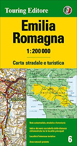 Emilia Romagna 1:200.000. Carta stradale e turistica. Ediz. multilingue