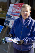 She tries to work the election every year by handing out flyers and .