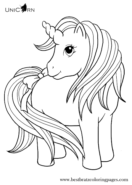 Unicorn Coloring Pages For Kids  Bratz Coloring Pages