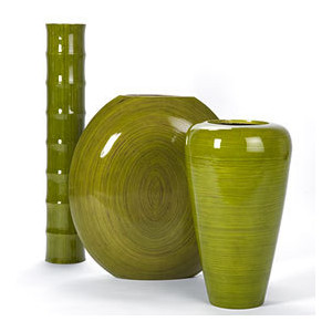 Bamboo Vase Green