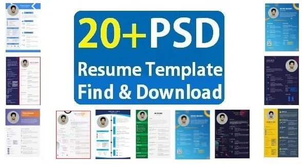 photoshop resume template free download