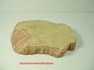 Desert terrain pieces for miniature war games - close up view 2.