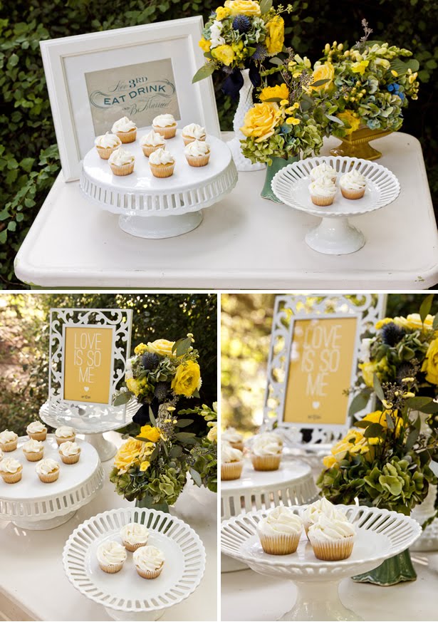 Labels blog mini cupcakes style shoot wedding