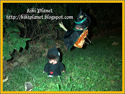 kiki monchhichi bebichhichi halloween sorcière chaudron