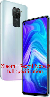 Xiaomi  Redmi Note 9 full specification