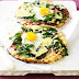 Bacon and egg pizzas Recipe