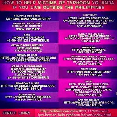 Ways to Help YolandaPh victims