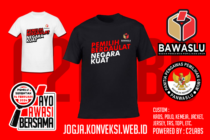 Konveksi Kemeja Bawaslu Panwaslu Panwascam Kabupaten Kecamatan TPS Lapangan - Kaos Polo Kemeja Jaket