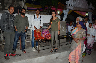 Actress Sri reddy (apthatrust director) Distrubuted Blankets for Orphans at Sai Baba Temple  0017.JPG