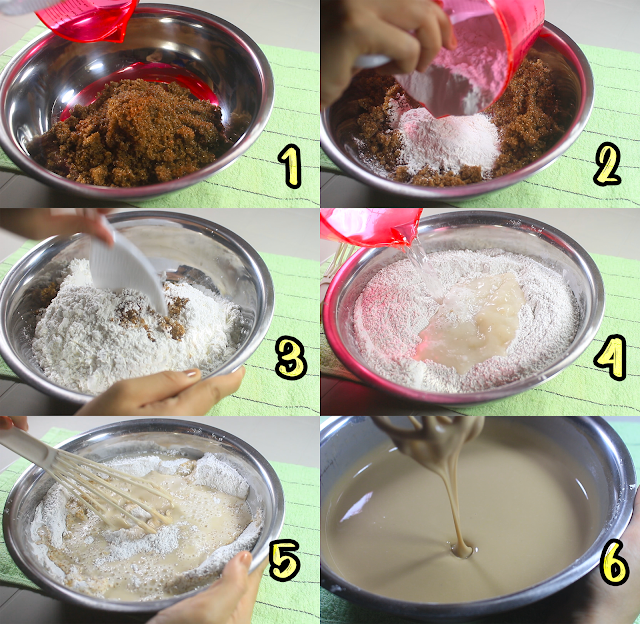 Combine all the ingredients and mix well for Tikoy mixture.