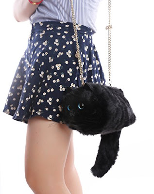 Real Cat Body Handbag Purse