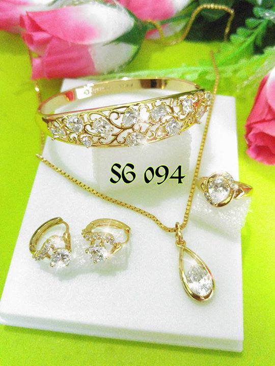 dijual perhiasan set perhiasan rhodium