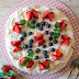 Epres-áfonyás pavlova torta