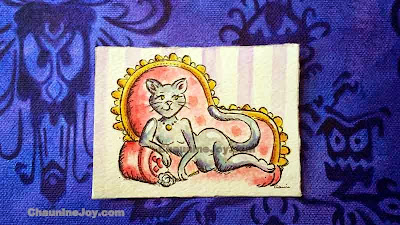  Chaunine Joy Artist Changing Cat Woman Black Cat Portrait Haunted Mansion