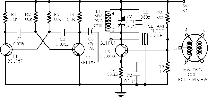 Simple Circuit Diagram IF Signal Generator   