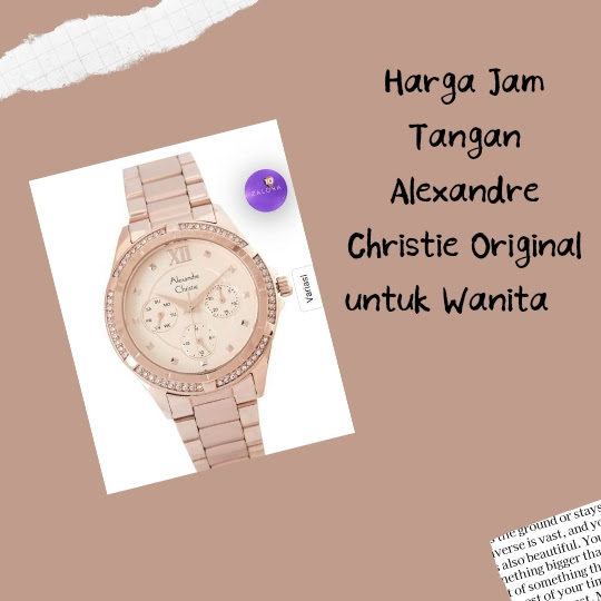 Harga Jam Tangan Alexandre Christie Original untuk Wanita   