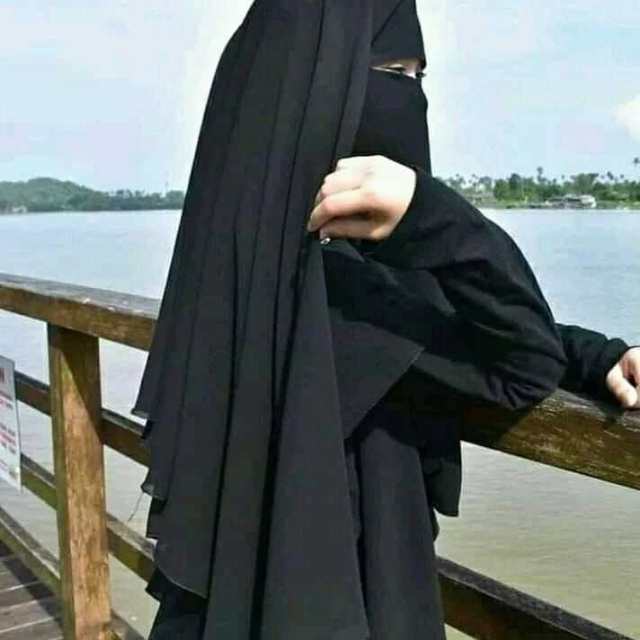 মেয়েদের হিজাব পরা পিক - কালো হিজাব পরা পিক	- hijab pic