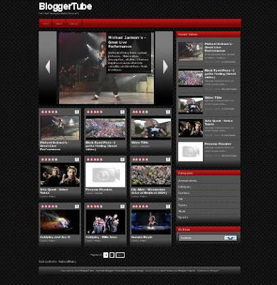 Bloggertube Blogger Template