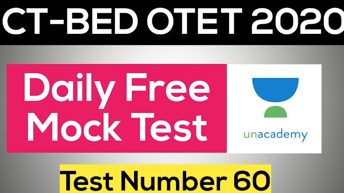 Ct,Bed, Regional Bed Exam 2020..Free Mock Test 60