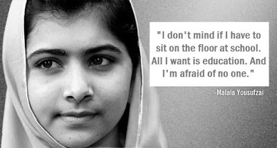 Malala Yousufzai: Ï don't mind if I have to sit on the floor at school, all I want is education. And I am afraid of no one