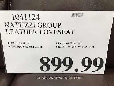 Deal for the Natuzzi Group Leather Loveseat at Costco