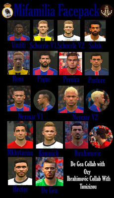 The White Demon PES 2016 Face Pack V1