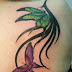 Butterfly tribal tattoo 