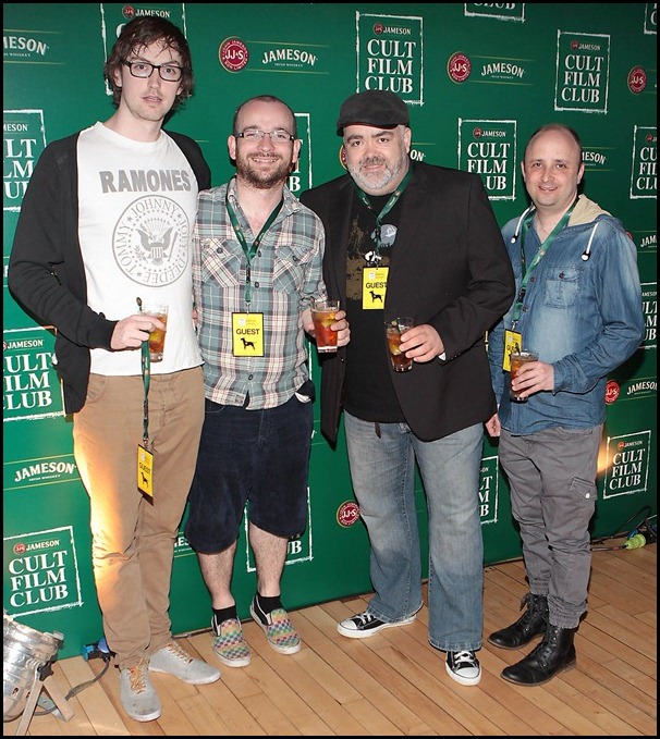 Joe Harrington,Timmy Murphy,Victor Barry and Jonathan Barry at The Jameson  Cult Film Club screening of "Snatch" at City Hall Cork.
Pic Brian McEvoy