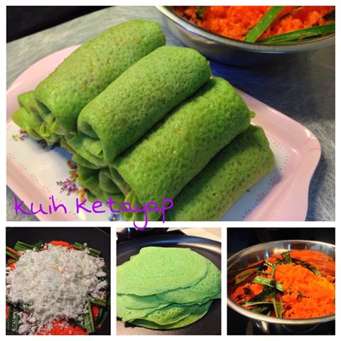 Kuih Ketayap (Crepe with sweet coconut filling) - by 