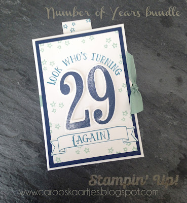 Stampin' Up! producten kun je bestellen via carooskaartjes@hotmail.nl