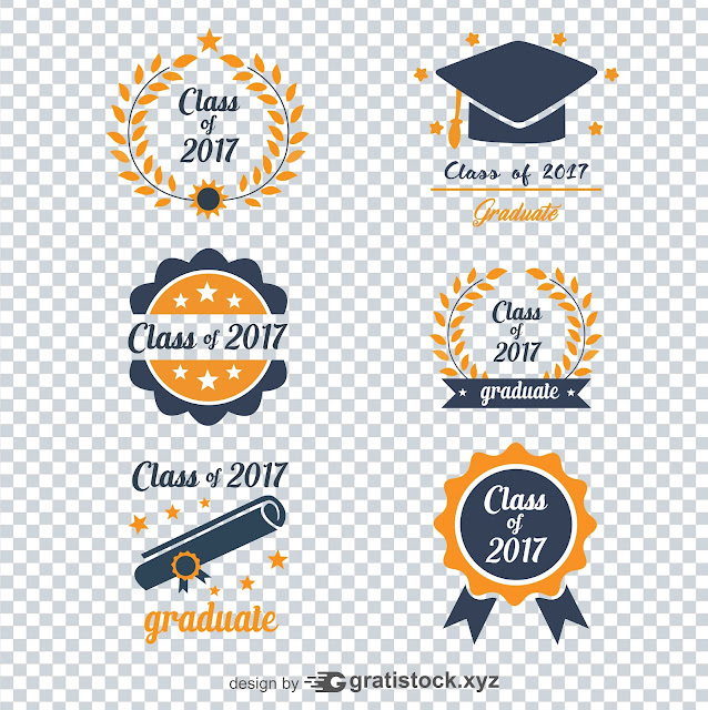 Free Download PSD or PNG Logos - Logo of Graduation - Class Of 2017