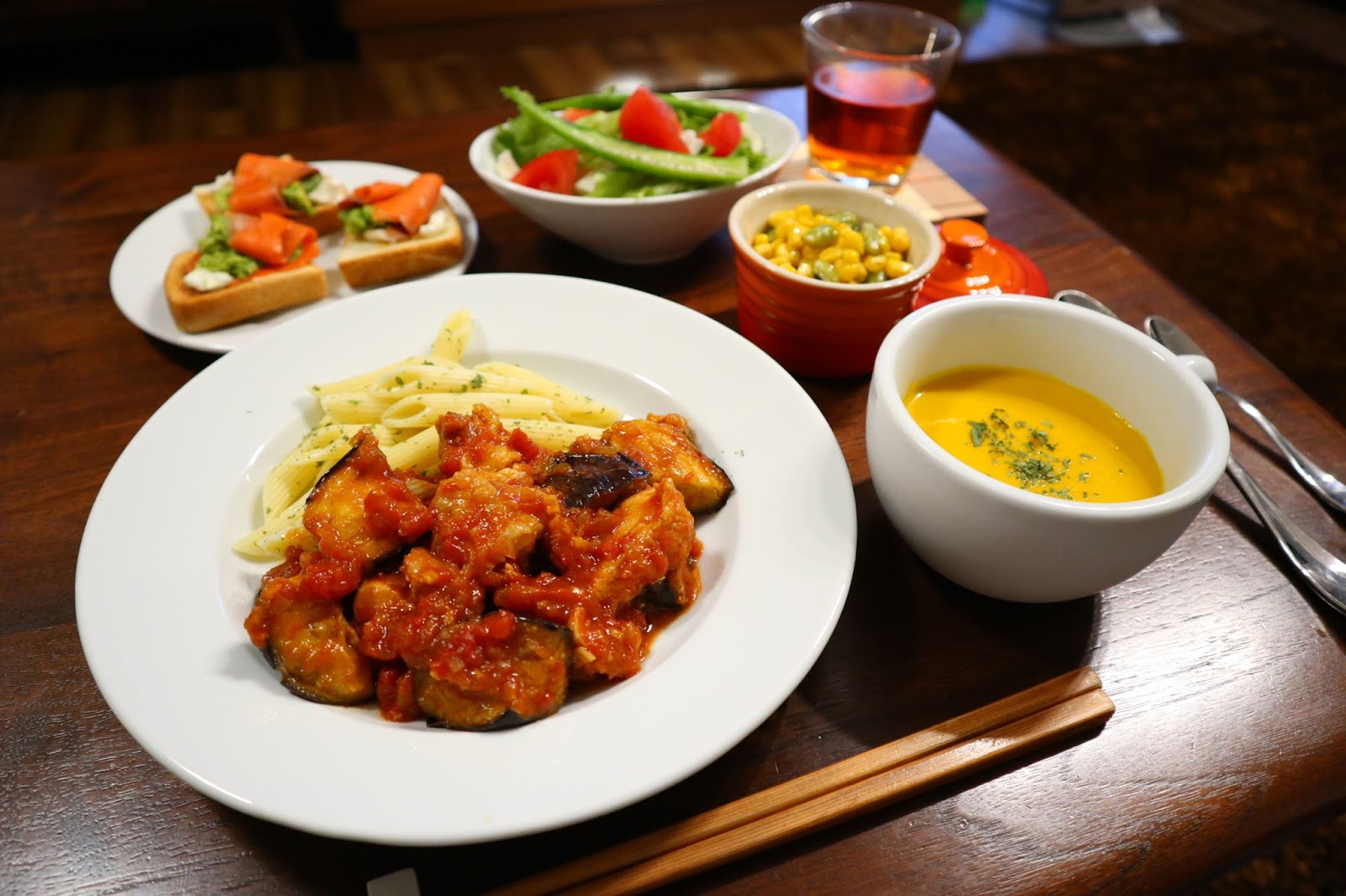 てっちゃんちのおいしい献立 チキンとなすのトマト煮込み