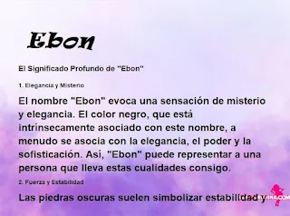 significado del nombre Ebon