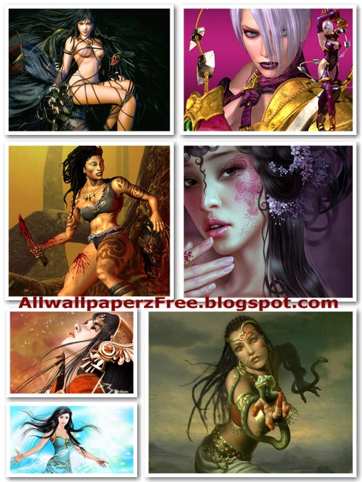 Beautiful Fantasy Girls Wallpapers Pack