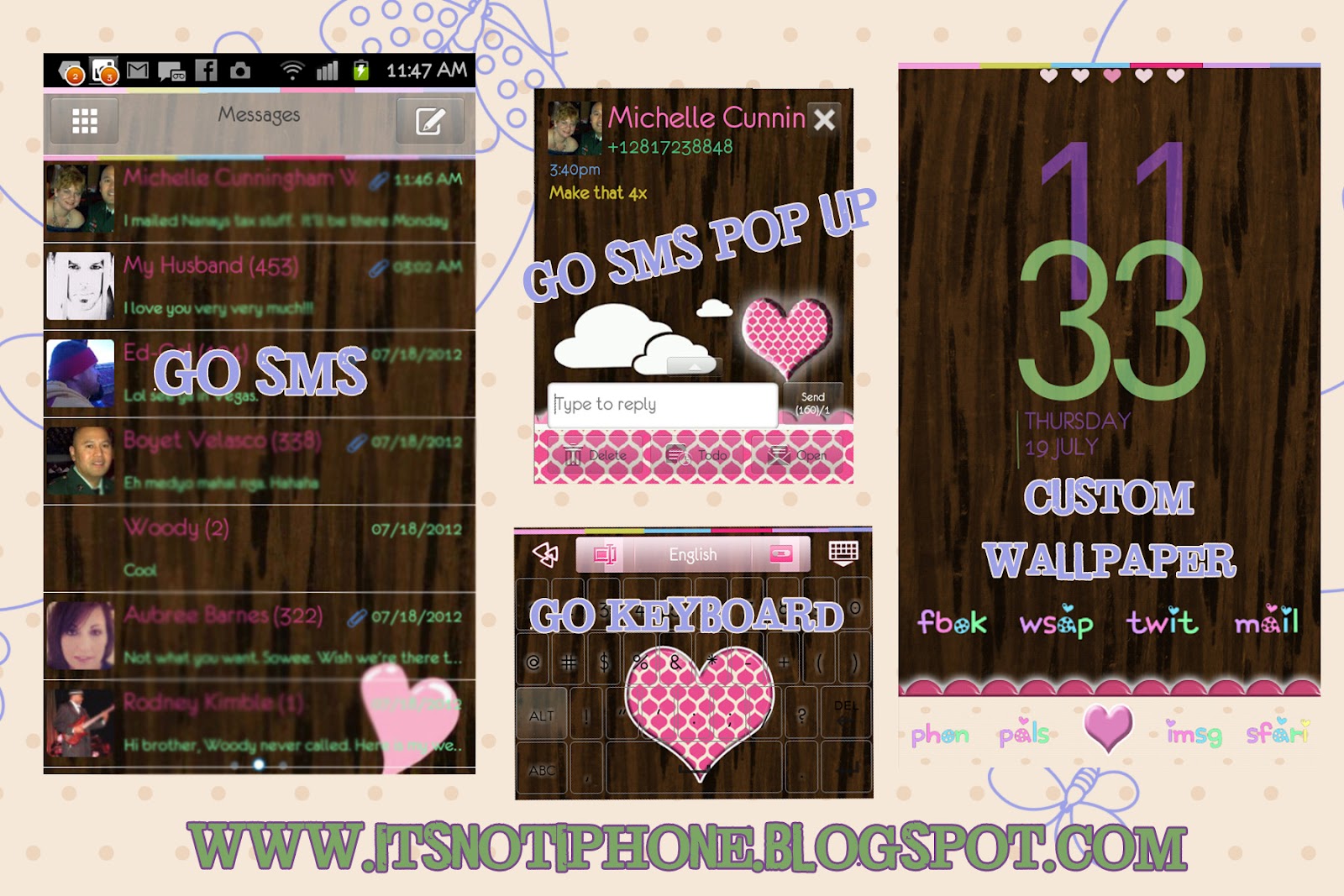 Custom Wooden Heart Wallpaper for Android