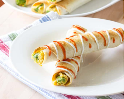 Avocado Hummus Taquitos #healthyfood