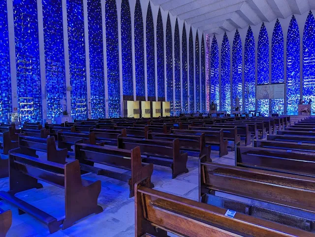 Things to do in Brasilia - Interior of Santuário São João Bosco