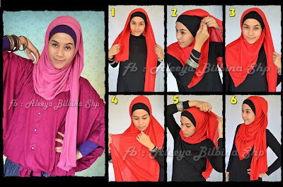 Cara Memakai Basic Pashmina Style 1