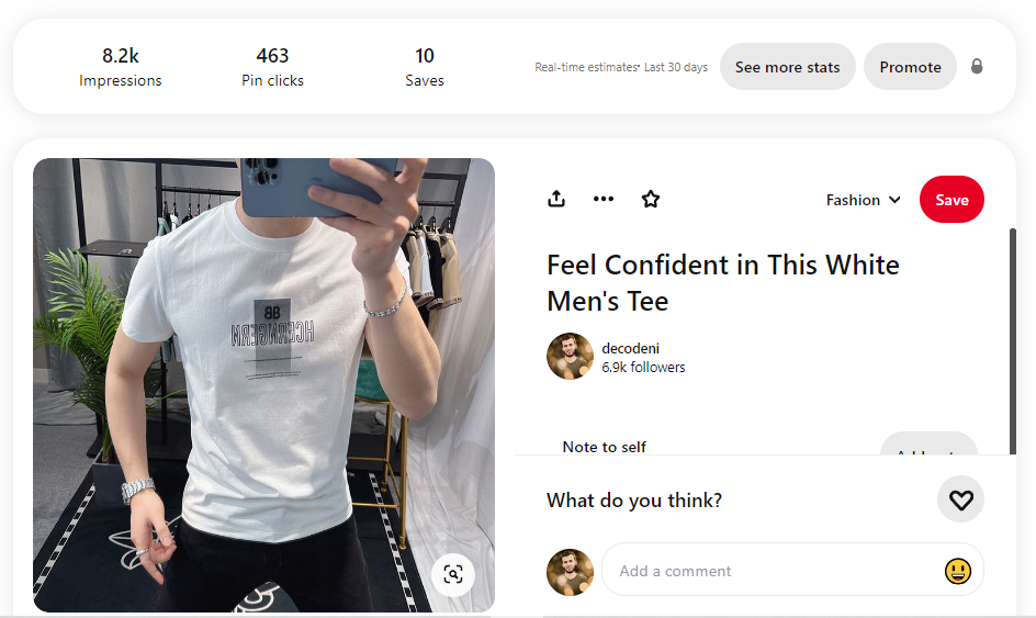 Pinterest pin performance analytics