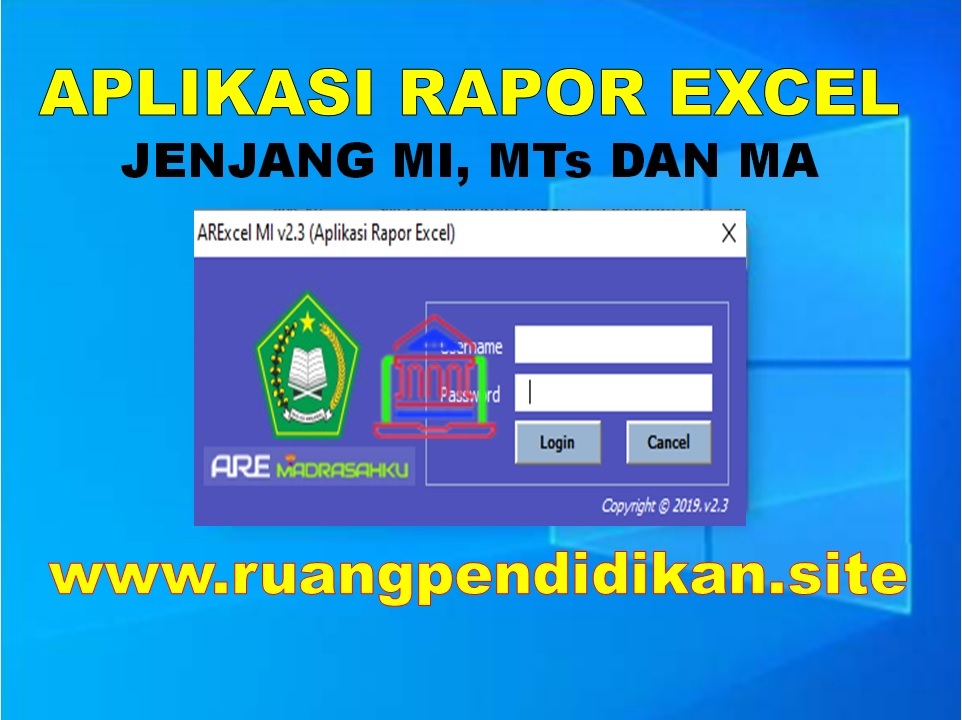 Aplikasi Rapor Excel Jenjang MI, MTs Dan MA