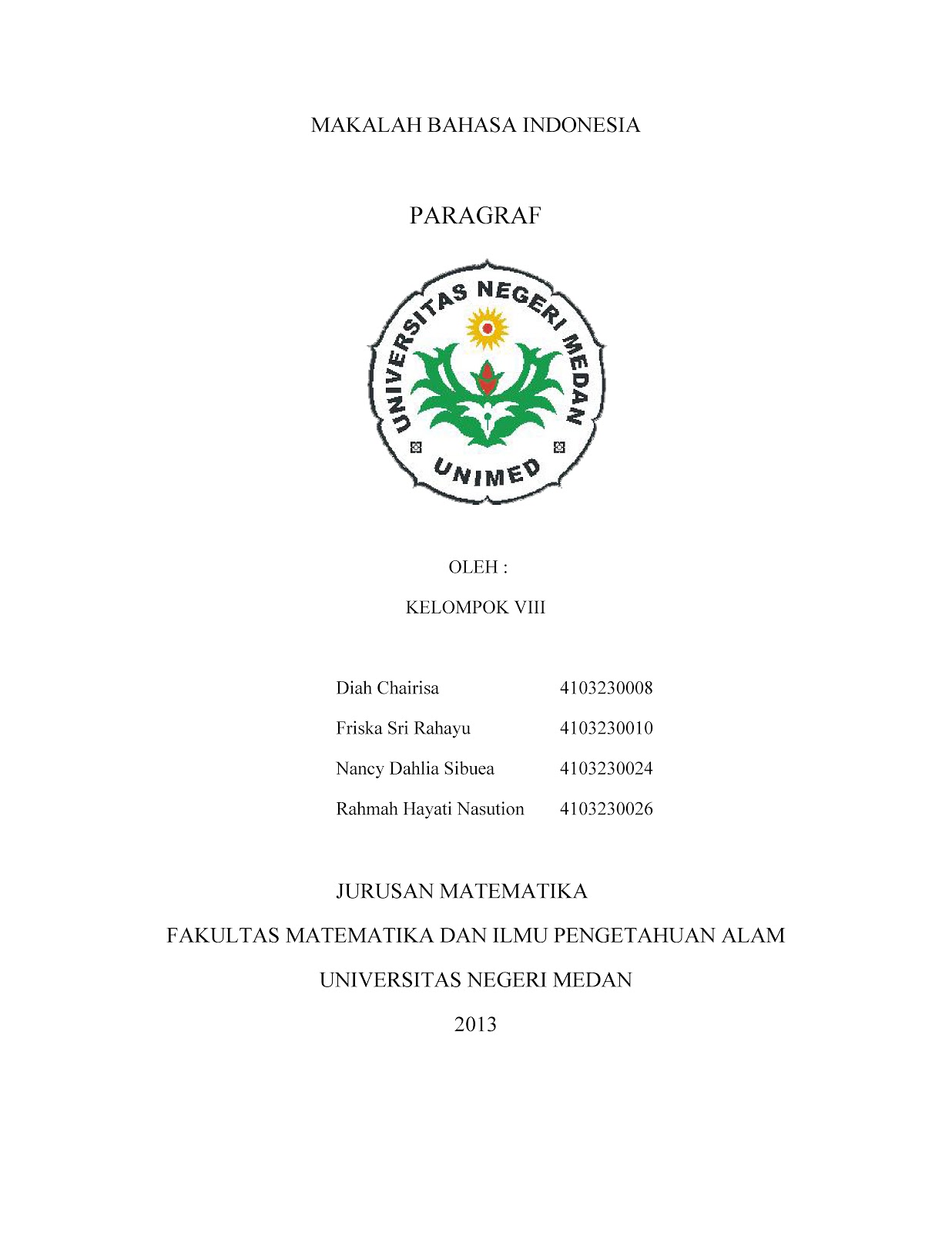 Contoh Cover Makalah Universitas Negeri Gorontalo - Loker Spot