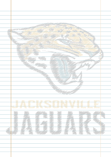 Papel Pautado Jacksonville Jaguars rabiscado PDF para imprimir na folha A4