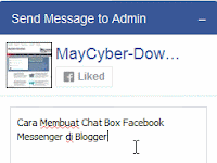 Cara Membuat Chat Box Facebook Messenger di Blogger