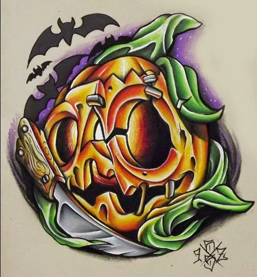 diseños de halloween para tatuajes