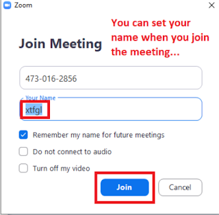 You can punctually change your name to display what you wish upon joining in meetings - when Zoom promps you to login