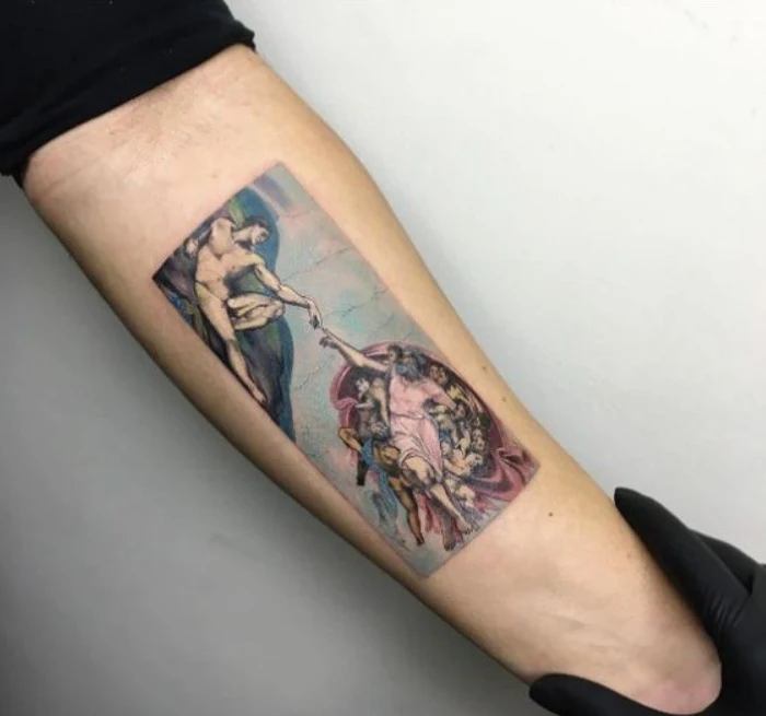 tatuaje de un cuadro famoso