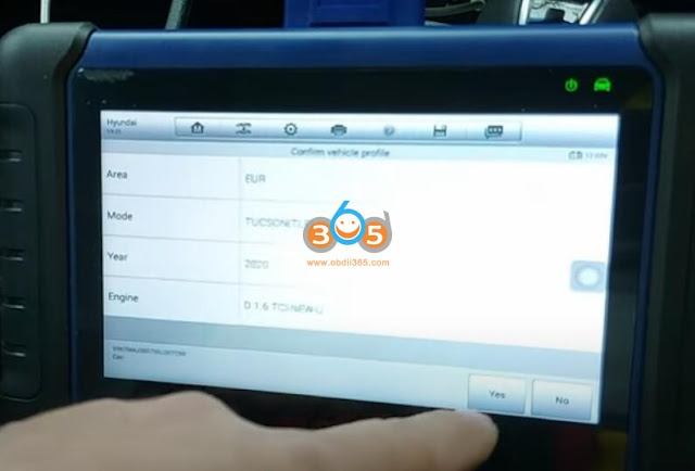 Autel IM508 Read Hyundai Tucson 2020 PIN 3