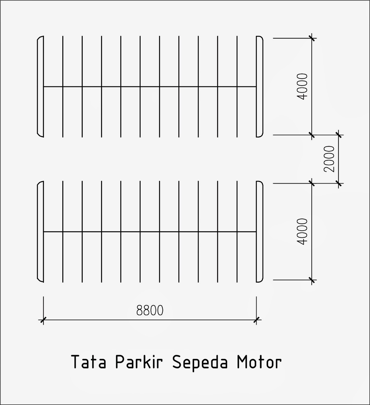 Standart kebutuhan besarang ruang parkir Arsitek Istn