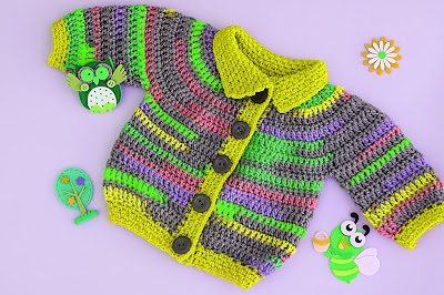 2 - Crochet Imagen Chaqueta a crochet para niño niña muy fácil y rápido por Majovel Crochet