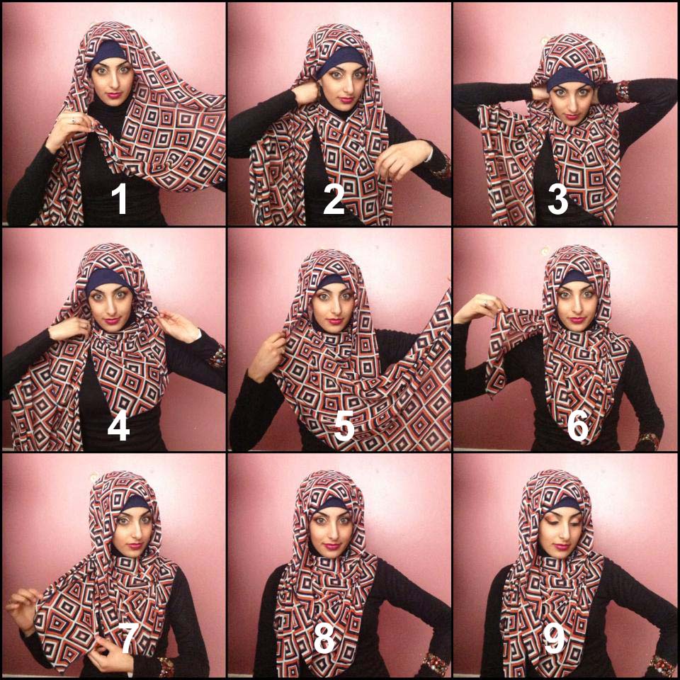 15 Tutorial Cara Memakai Hijab Simple Terbaru 2018